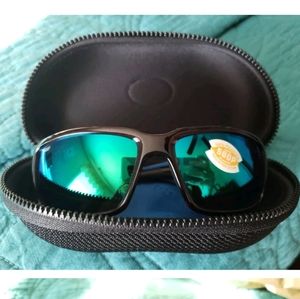 Costa Del Mar Fantail 6S9006 Men's Sunglasses 10Tortoise Green Mirror 580P NWT